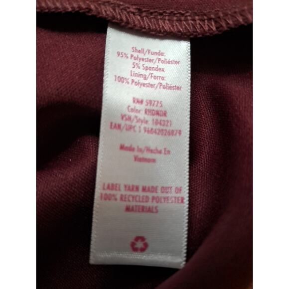 Justice Girls Large Plus (12 P-14p) Dress Burgundy - Picture 8 of 9